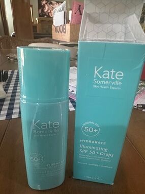 Kate Somerville Hydrakate Illuminating SPF 50+ Drops, new factory sealed, 1.7 oz